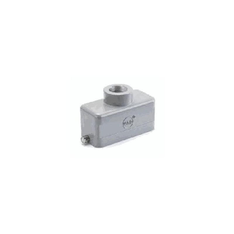 Capot 16B, Aluminium moulé sous pression, Alliage de zinc moulé, IP67, Sortie verticale, M40